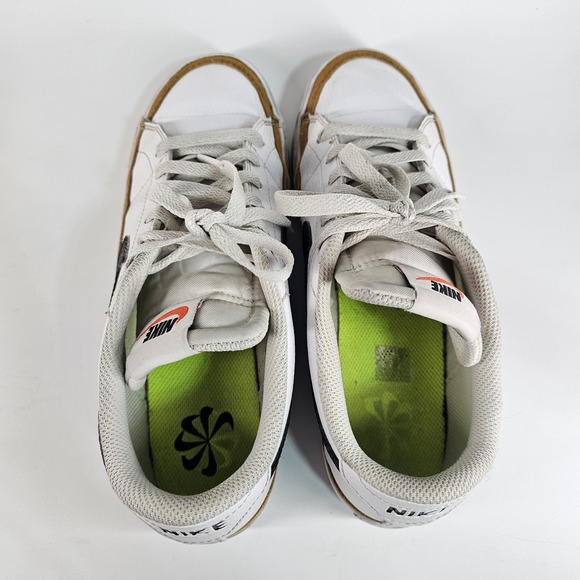 Nike Court Legacy Next Nature Shoes Womens 8 White Black Gold Casual Sneakers - Picture 8 of 10